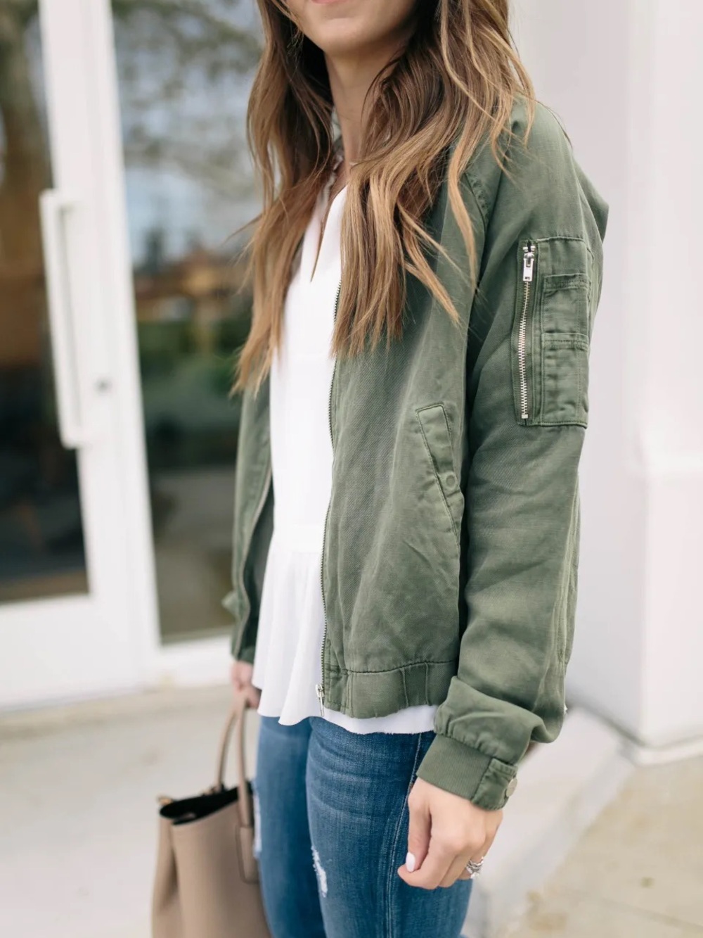 Sanctuary army Green Bomber Jacket